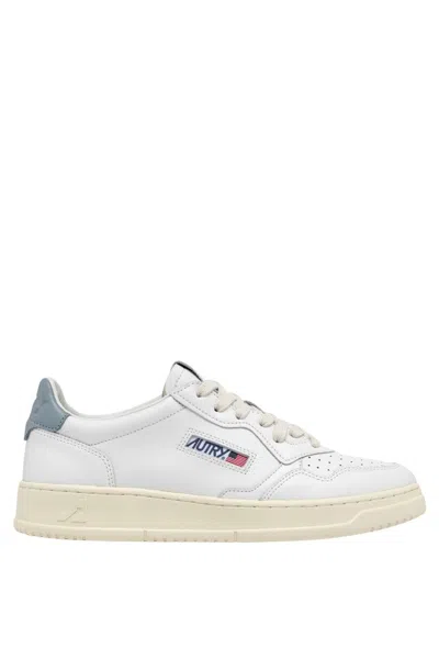 Autry Medalist Low Leat Leat In White
