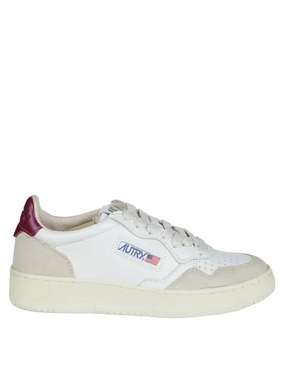 Autry Medalist Low Leat Suede In White
