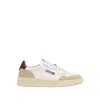 Autry Medalist Low Leat Suede Wht Burgund