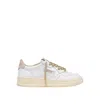 Autry Medalist Low Leat Swoll Wht Wht Sneakers In White