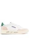 Autry Medalist Low Leather And Suede Sneakers In Green