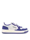 Autry Medalist Low Leather And Suede Sneakers In Purple