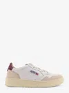 Autry Medalist Low Sneakers With Suede Inserts And Contrasting Heel