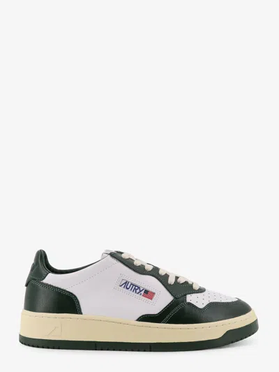 Autry Medalist Low Leather Low-top Sneakers In Green