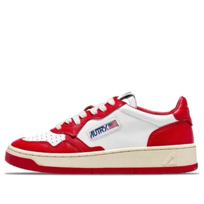 Autry Medalist Low Leather 'red White'