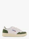 Autry Medalist Low White Leather And Suede Bottle Sneakers In Multi