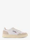 Autry Medalist White Low Top Sneakers With Beige Suede Details In Leather Man In White