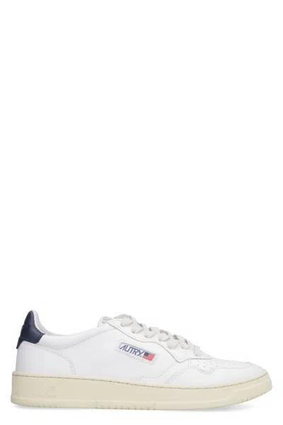 Autry Medalist Leather Low-top Sneakers In White