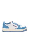 Autry Bicolor Medalist Leather Low Sneakers In White