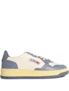Autry Medalist Perforated Leather Low-top Sneakers In Blue