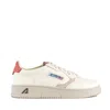Autry Medalist Low Sneakers In White, Pink