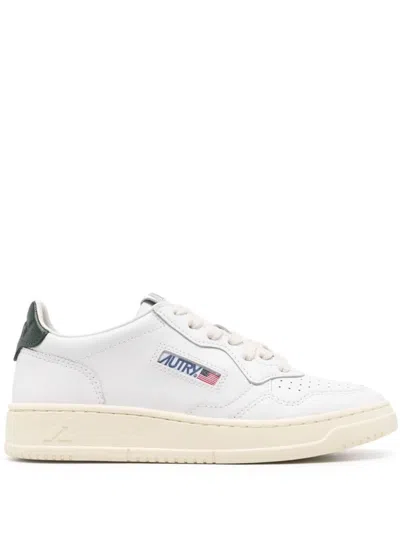 Autry Medalist Low Leather Sneakers In Green