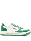 Autry Medalist Low Leather Sneakers In Green