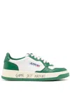Autry Medalist Low Leather Sneakers In Green