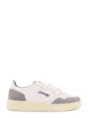 Autry Low Sneaker With Contrast Panels And Perforated Toe In Grey