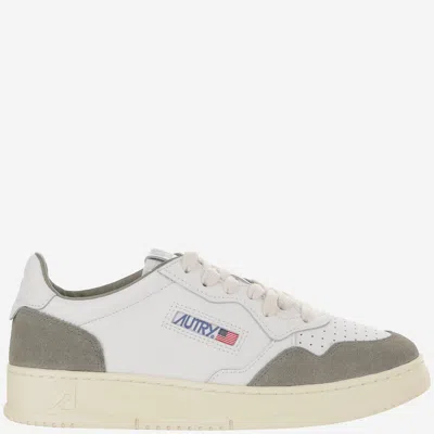Autry Medalist Low Leather Sneakers In White