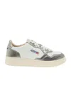 Autry Medalist Low Leather Sneakers In Nude