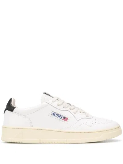 AUTRY AUTRY "MEDALIST LOW" LEATHER SNEAKERS SHOES