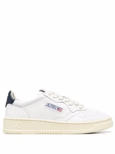 AUTRY AUTRY "MEDALIST LOW" LEATHER SNEAKERS SHOES