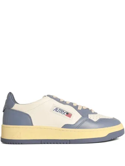 AUTRY AUTRY "MEDALIST LOW" LEATHER SNEAKERS SHOES
