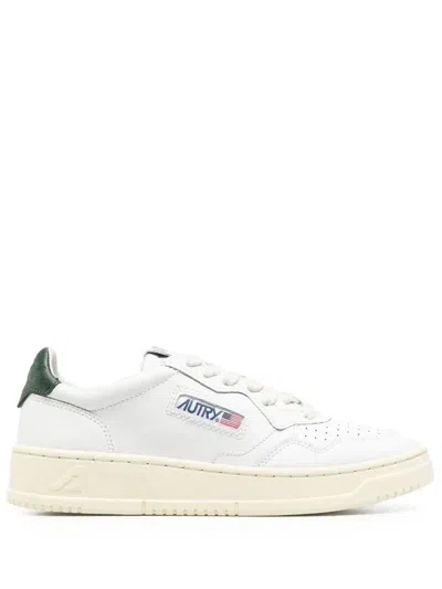AUTRY AUTRY "MEDALIST LOW" LEATHER SNEAKERS SHOES