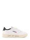 Autry Medalist Low Leather Sneakers In White