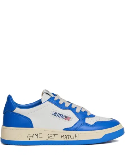Autry Medalist Low Leather Sneakers In White