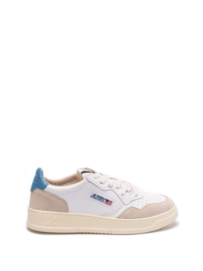 Autry `medalist Low` Leather Sneakers In White