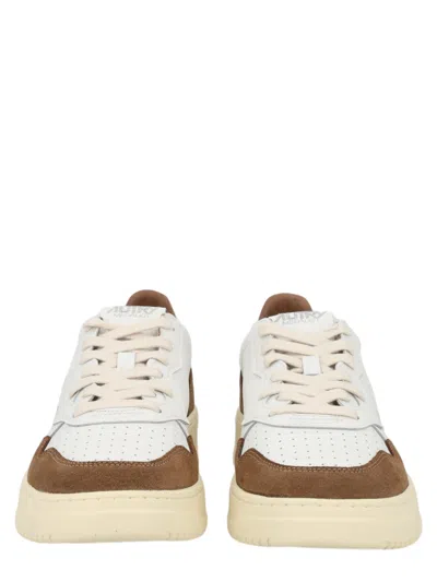 Autry Medalist Low Leather Suede Panels Sneakers In Multi