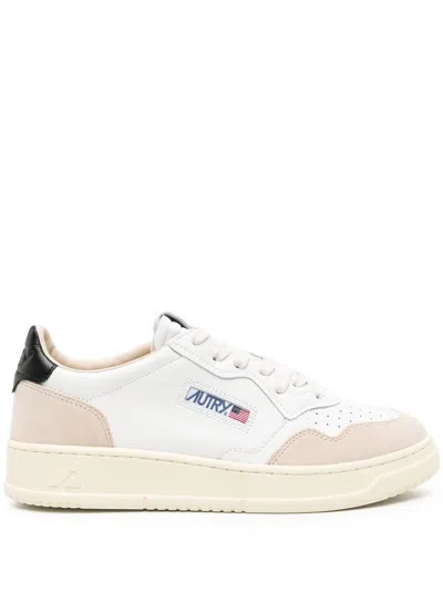 Autry Medalist Low Man Leat/suede Shoes In Multi