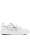 Autry Medalist Lace-up Leather Trainers In White