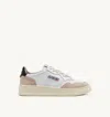 Autry Low-top Sneakers With Leather And Suede Accents In White