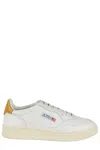 Autry Fendi Ff Squared Leather And Ff Canvas Reversible Belt In Wht Hny Ylw