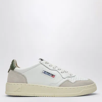 Autry Medalist Low Mini Sneakers In Leather And Suede For Men In Animal Print