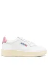 Autry Medalist Low Sneakers In White And Polignac Leather Shoes In White