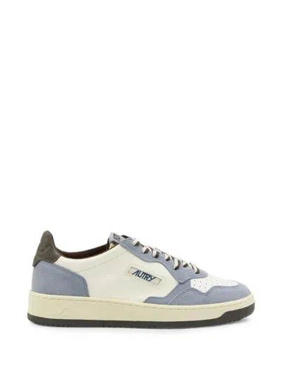 Autry Medalist Low Smooth Leather Sneakers In Animal Print