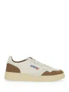 Autry Low Sneaker With Contrast Panels And Perforated Detailing In White