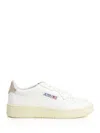 Autry Medalist Low Sneakers Gold In White