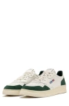 Autry Leather And Suede Sneakers With Washed Finish In Brown