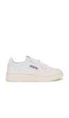 Autry "medalist Low" Sneaker In Goat & Goat White