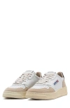 Autry Medalist Suede-panel Sneakers In White
