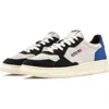 Autry 'medalist Low' Blue Sneakers With Contrasting Heel And Inserts In Multi