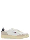 Autry Medalist Low Sneakers In Leather And Suede In Multi