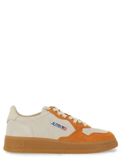 Autry Orange Logo Sneakers In Multi
