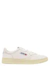 Autry Smooth Leather Low-top Sneakers With Perforated Detailing In White