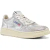 Autry Medalist Low Sneaker In Silver