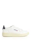 Autry Medalist Sneakers In White And Blue Leather In White