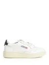 Autry Medalist Low Sneaker With Contrast Heel Tab In White