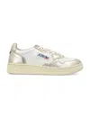 Autry Women's Medalist Low Platform Sneakers In Wht/platinum In White
