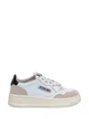 Autry White Sneakers For Kids With Logo In White